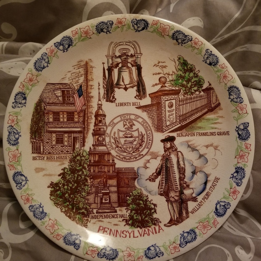 Collectable Pennsylvania plate